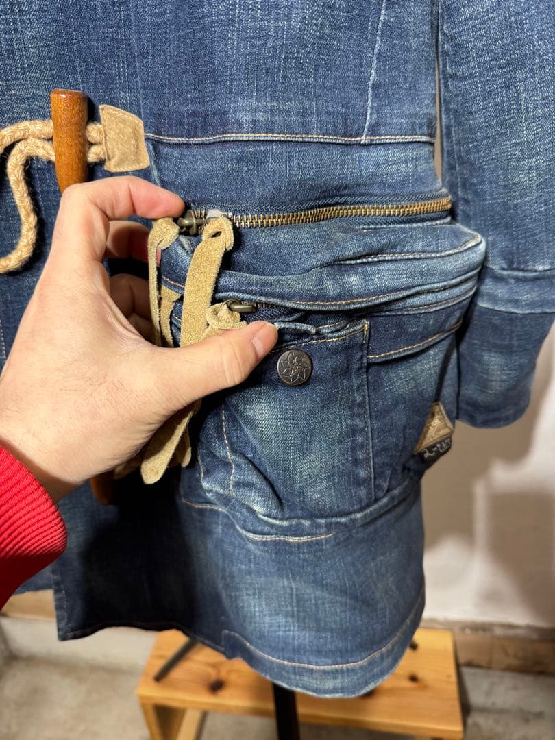 レア 2-tacs porter B印yoshida デニムダッフルコート