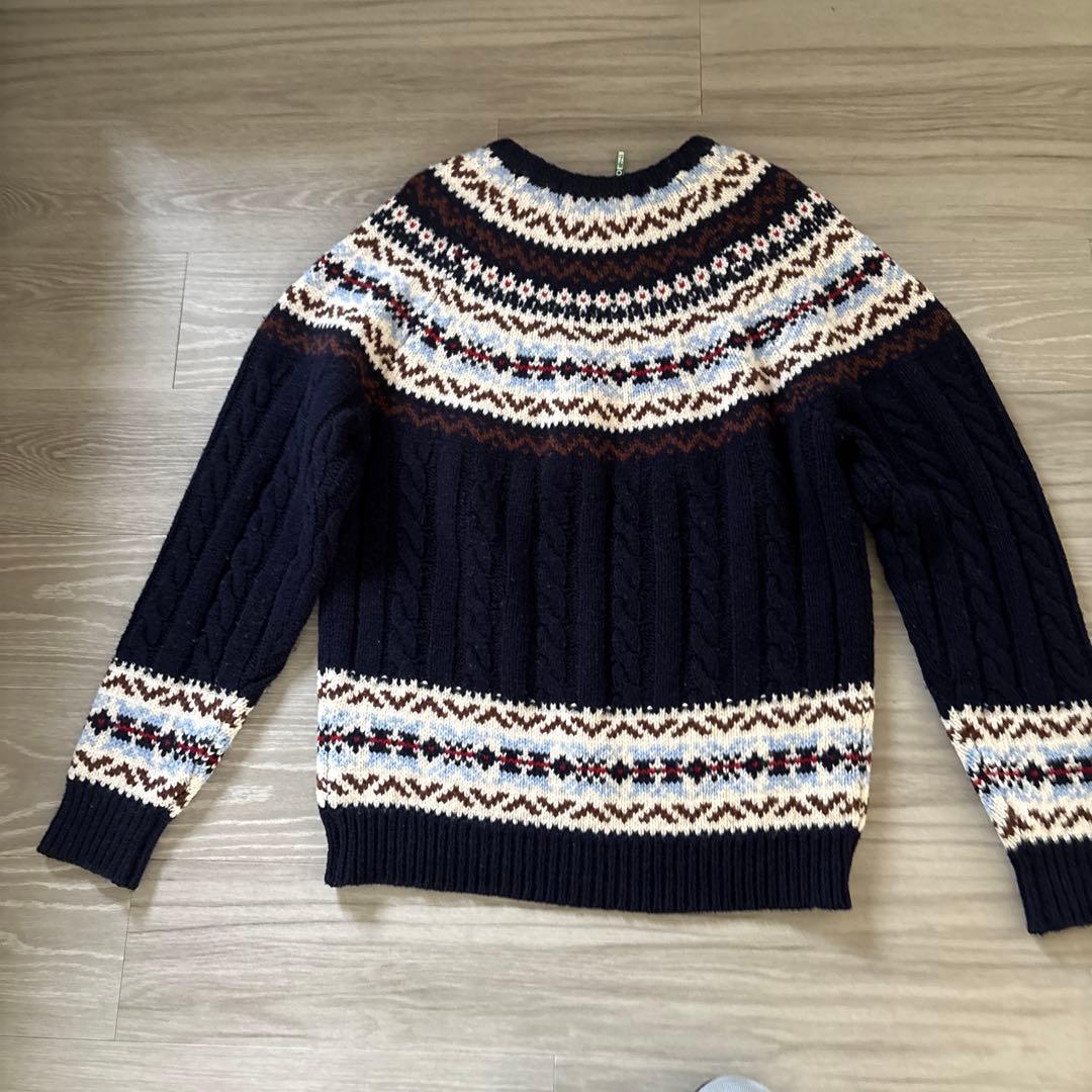 COMME des GARÇONS ネイビー ニットセーター