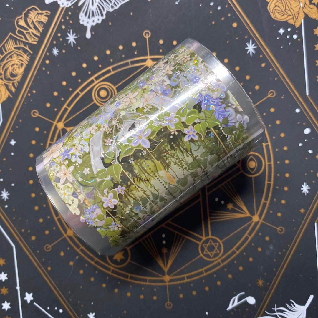 【G】海外　10m巻　貝殻光マスキングテープ　人物系/動物系/女の子