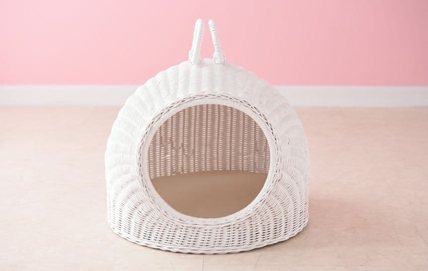 要問合せ♥️可愛いピンクハウス♥️移動も楽チン♪ペットハウス　犬　ネコ　白