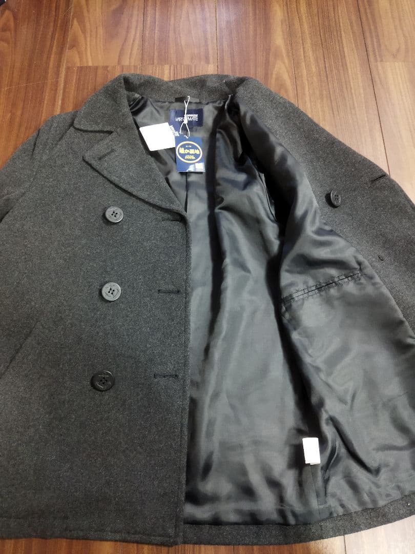 新品タグ付♪トンボ スクール ピーコート グレー M 今季購入