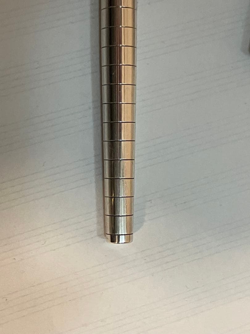 【美品】PLATINUM リビエール 18K-WG スターリングシルバー 万年筆