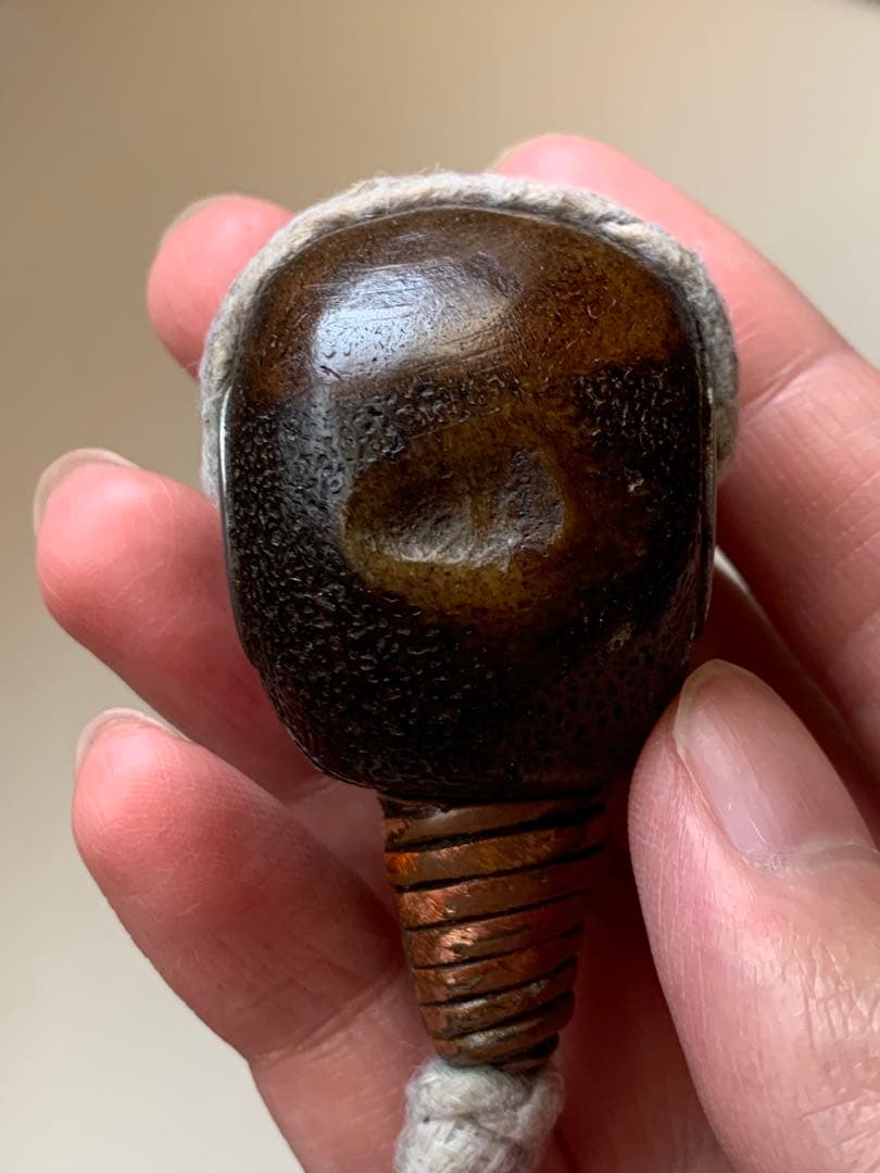 呪物　カパラ　チベット　カパーラ　頭蓋骨　クマントーン　プラクルアン　根付　密教