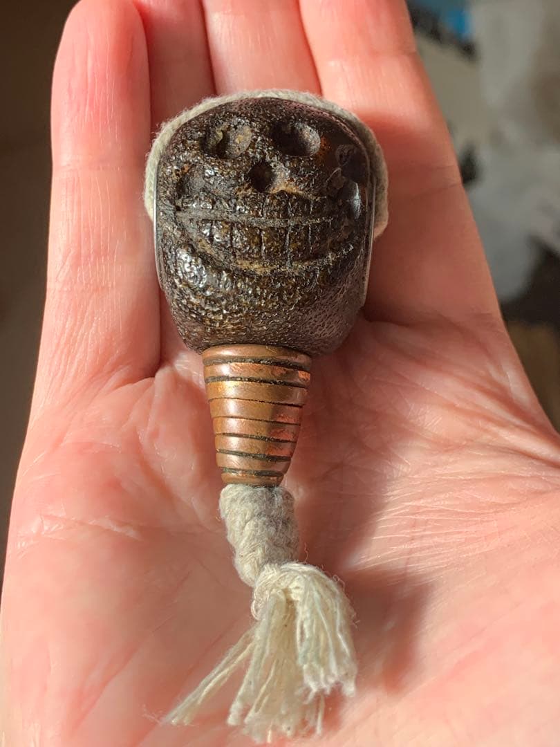 呪物　カパラ　チベット　カパーラ　頭蓋骨　クマントーン　プラクルアン　根付　密教