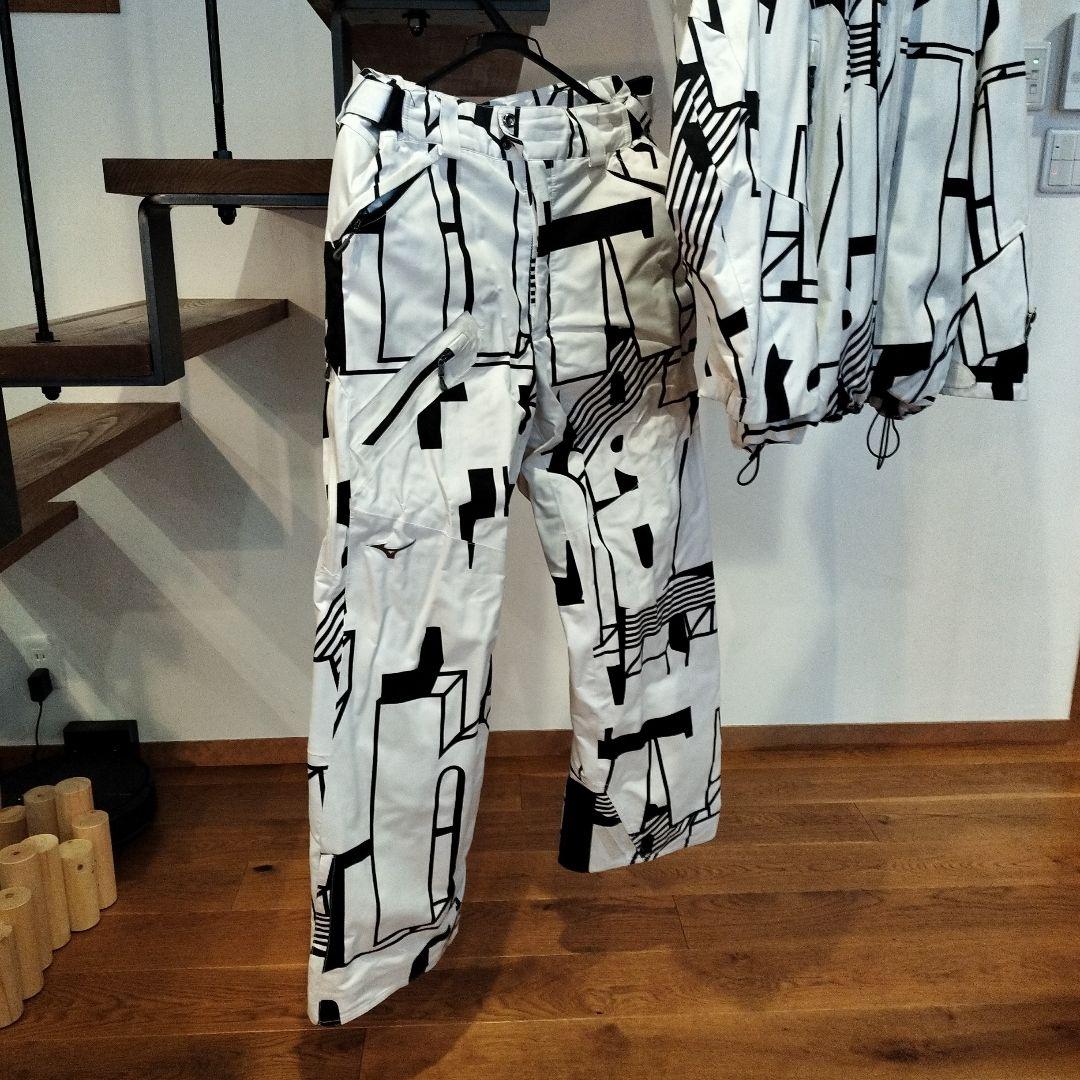 ミズノ　CREW 幾何学模様 スキーウェア 上下セット