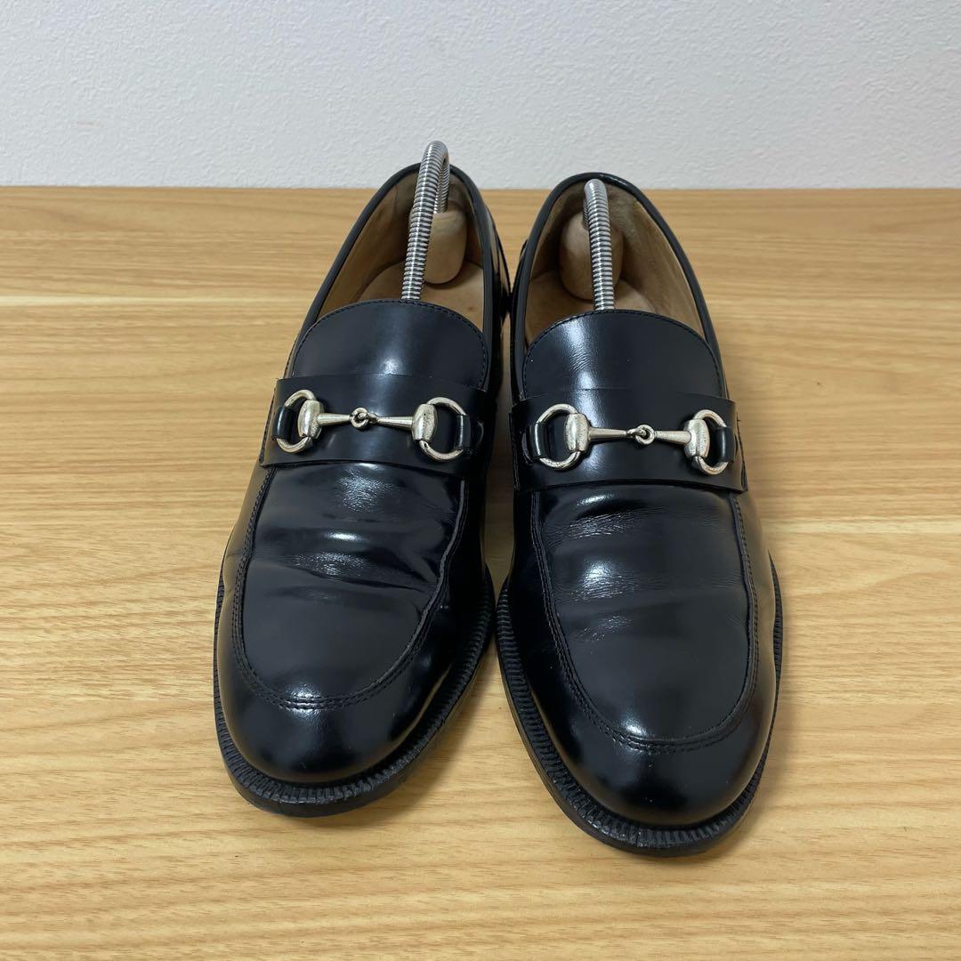グッチ　ホースビットローファー　レザー　ブラック　41