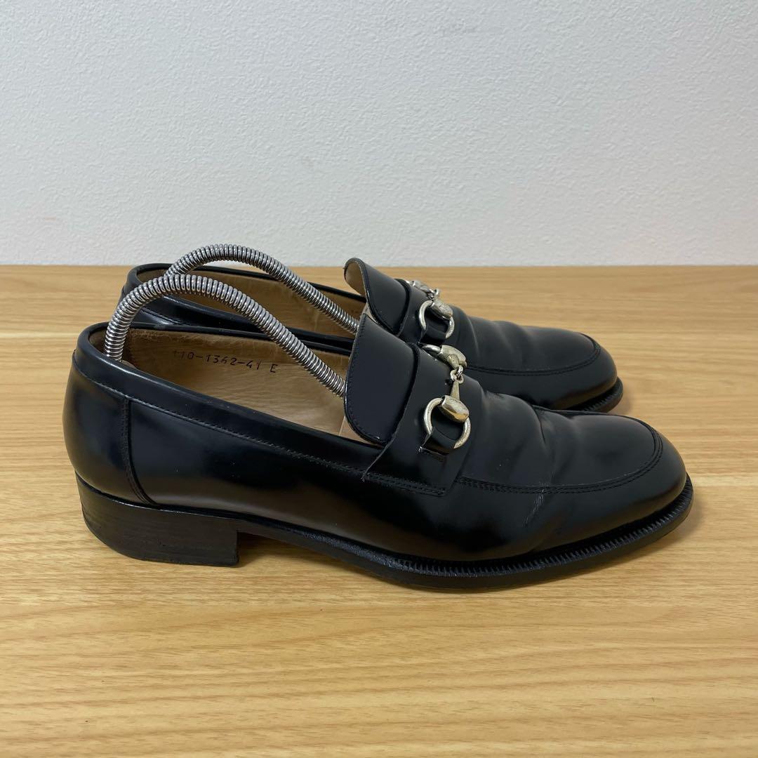 グッチ　ホースビットローファー　レザー　ブラック　41