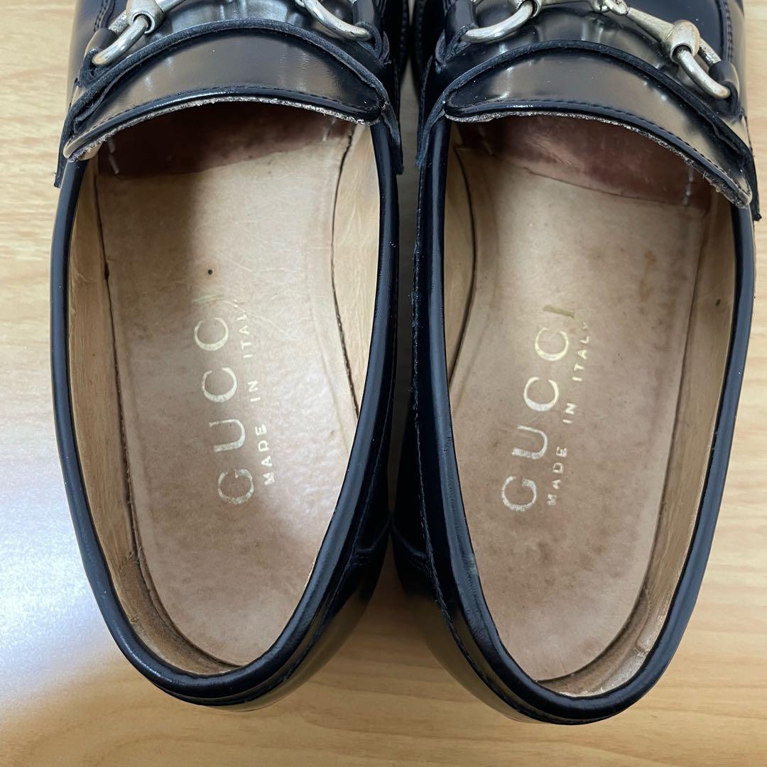 グッチ　ホースビットローファー　レザー　ブラック　41