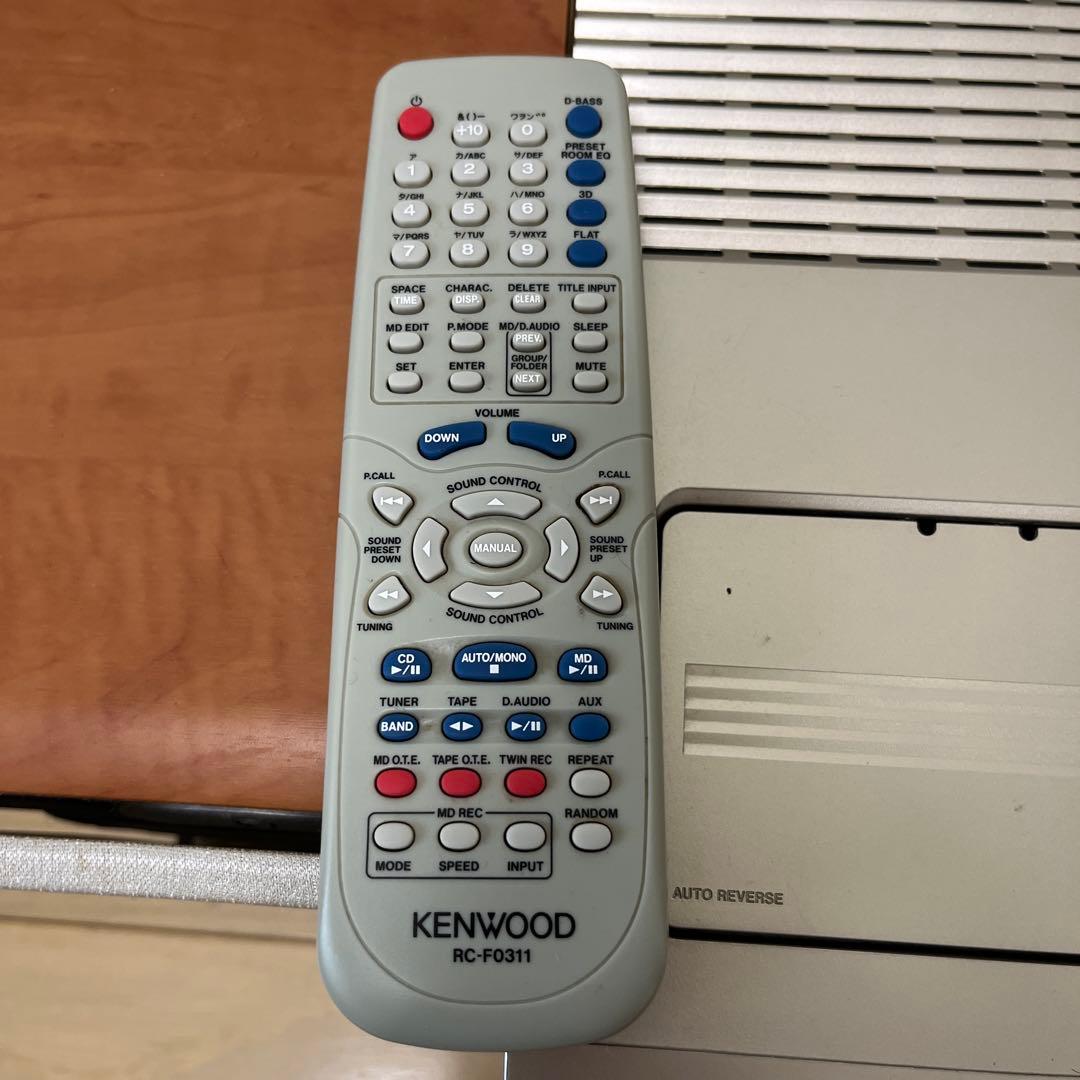 KENWOOD CD MD カセット　ミニコンポ