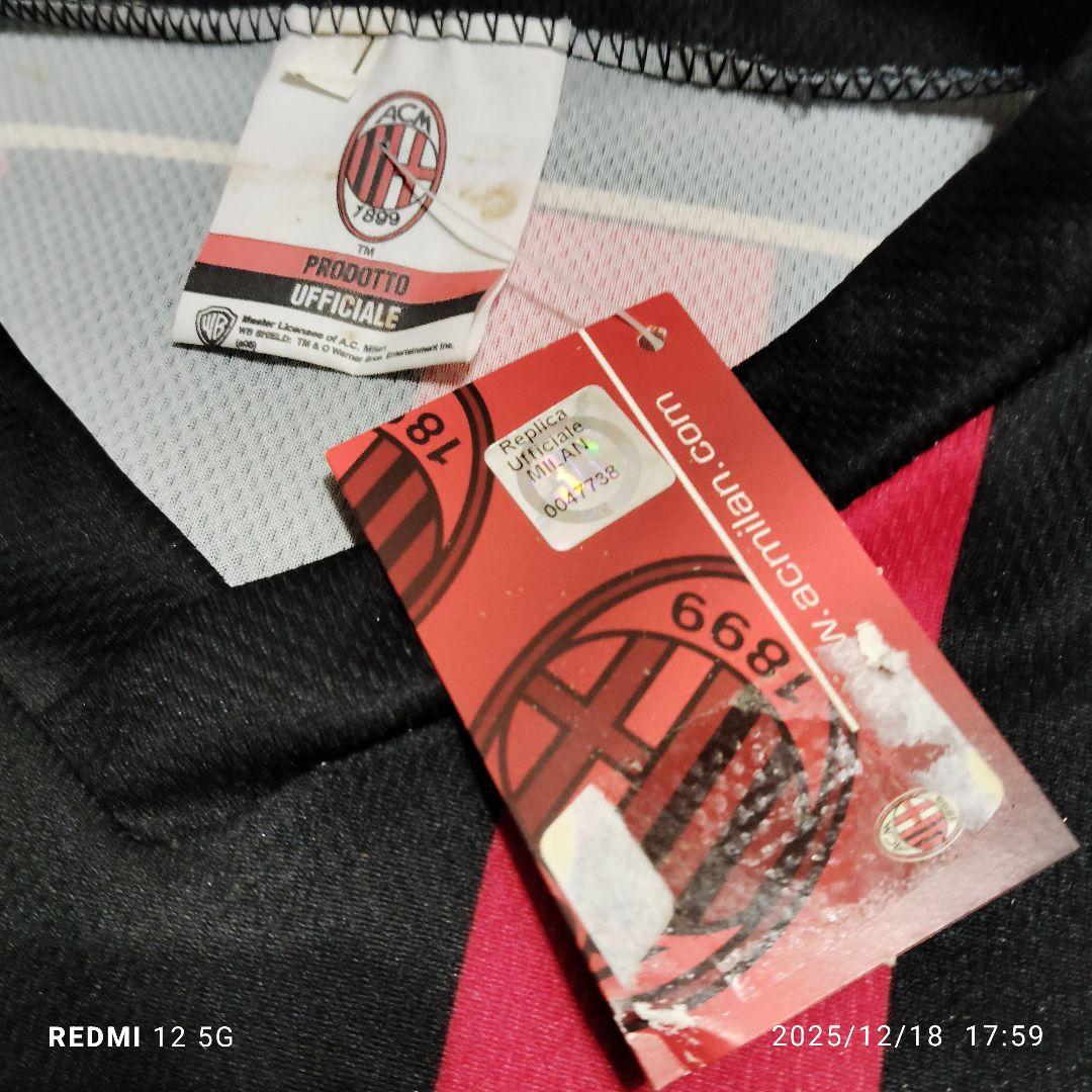 AC Milan Gattuso 8番 ユニフォームシャツ新品タグ付き