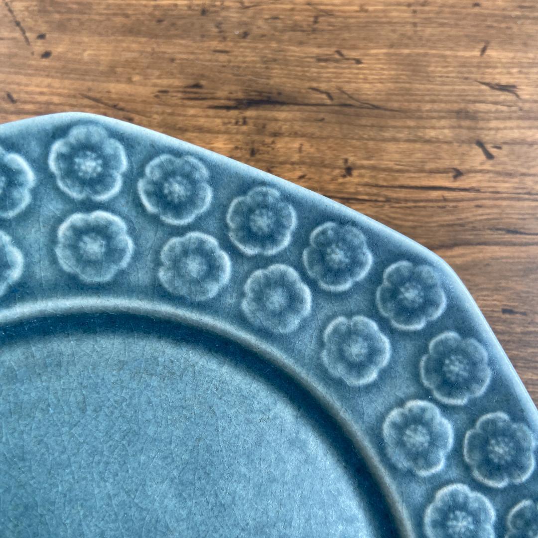 希少 クイストゴー AZUR アズール デザート サラダ 八角型 プレート1客E