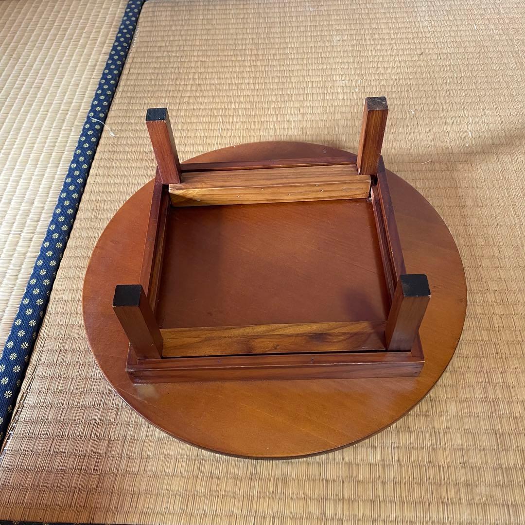 ちゃぶ台　小さめ　レトロ　折りたたみ