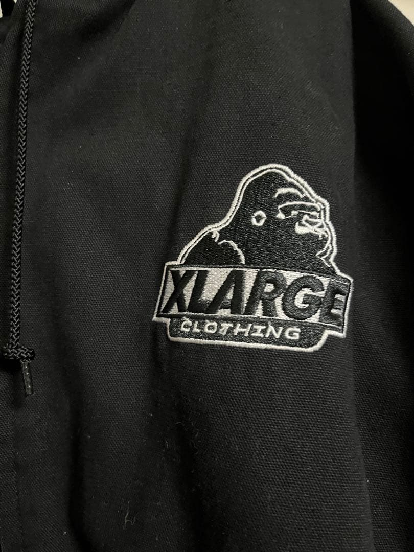 XLARGE フード付きナイロンジャケット XL 黒
