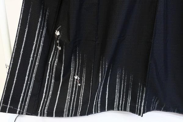 ★専用★未使用品 訪問着 大島紬 染大島 黒 葡萄 身丈161cm 正絹 お洒落