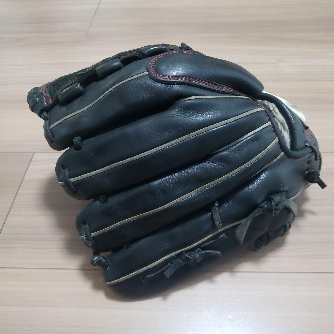 Mizuno ブラックレザーグローブ ゴールドロゴ