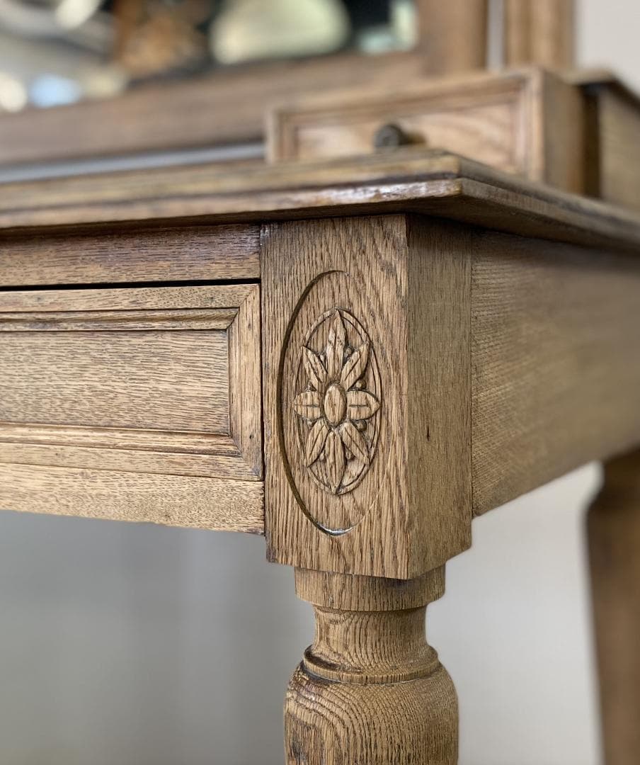 フランス アンティーク Dresser ドレッサー 鏡 テーブル ミラー