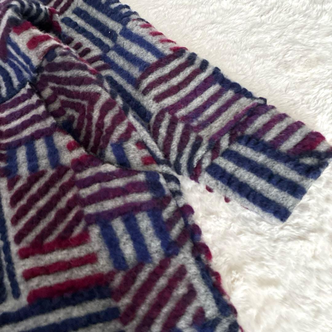 美品 近年✨イタリア製 コイビトミサキ 立体デザイン ウール ロング コート