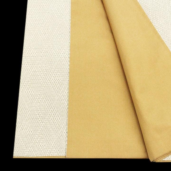 裄６７ｃｍ　名門【やまだ織】　エクリュの【本塩沢・塩沢御召】　美品のお着物です