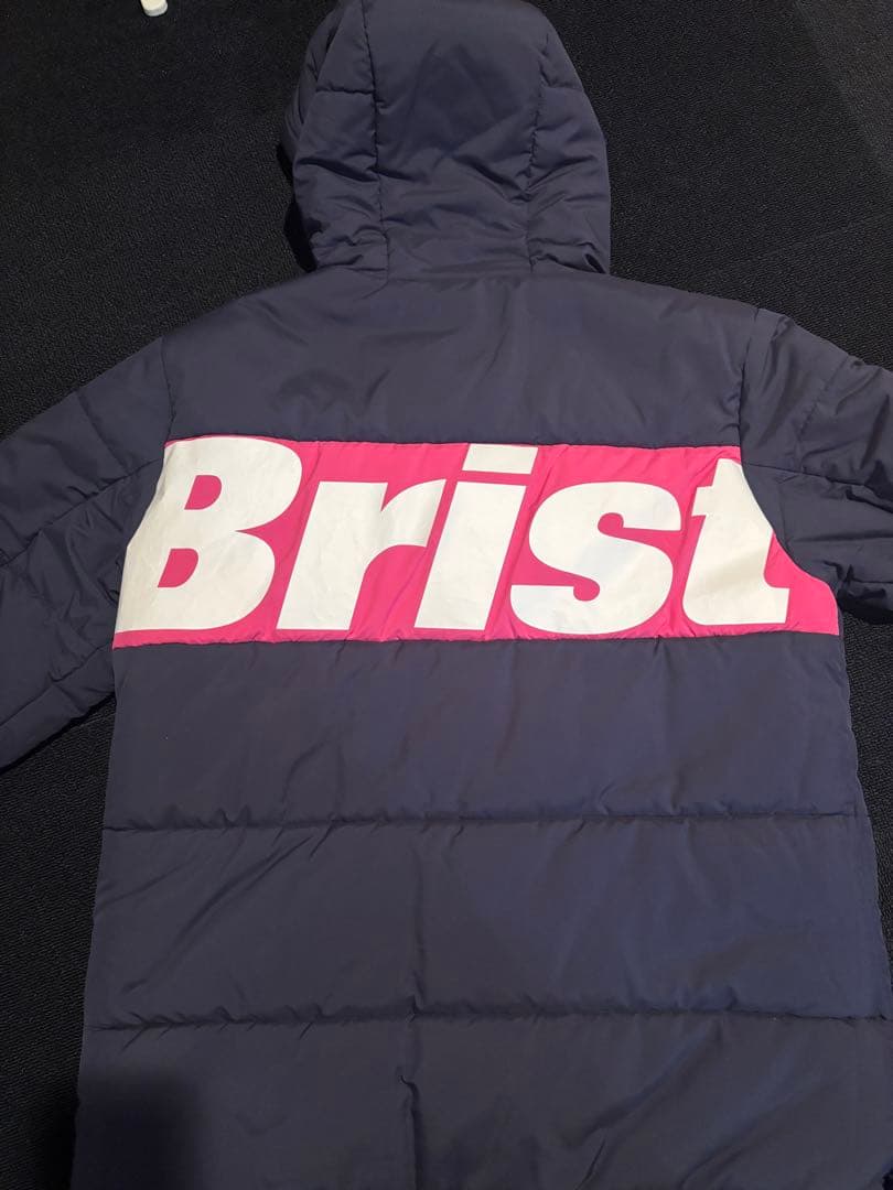 bristol ダウンジャケット ネイビー 迷彩　リバーシブル　ブリストル　XL