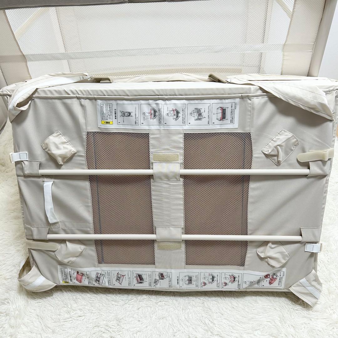 Aprica ココネルエアープラス AB 折りたたみ ベビーベッド 取扱説明書付