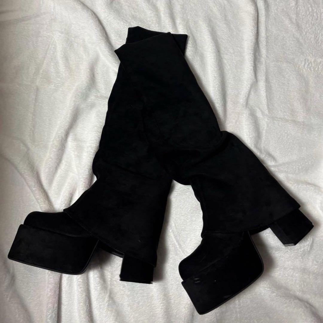 EMODA エモダ　ルーズフレアカバーフィットブーツ