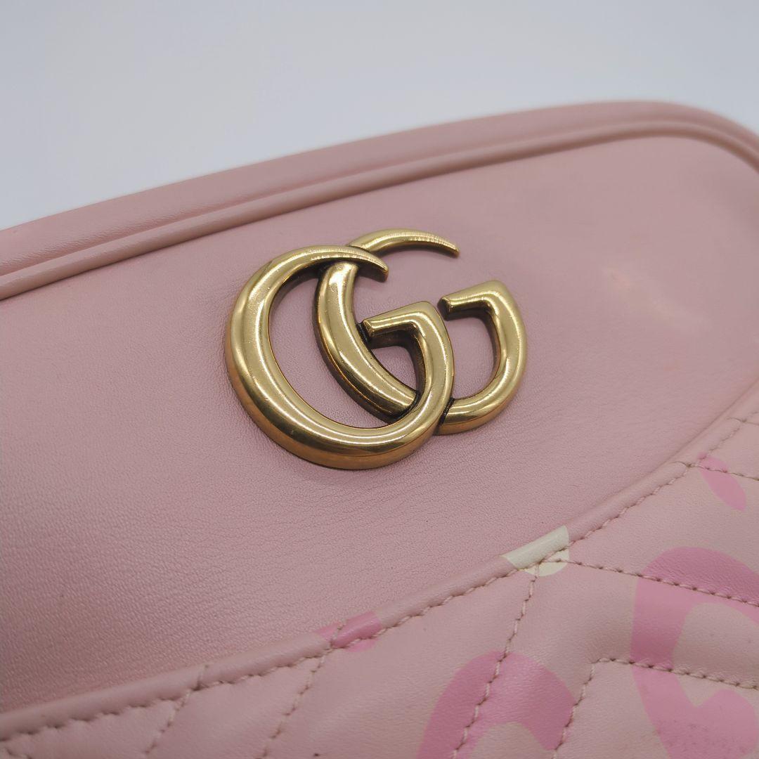 【入手困難・美品】グッチ☆チェーンショルダー ゴースト GGマーモント レザー