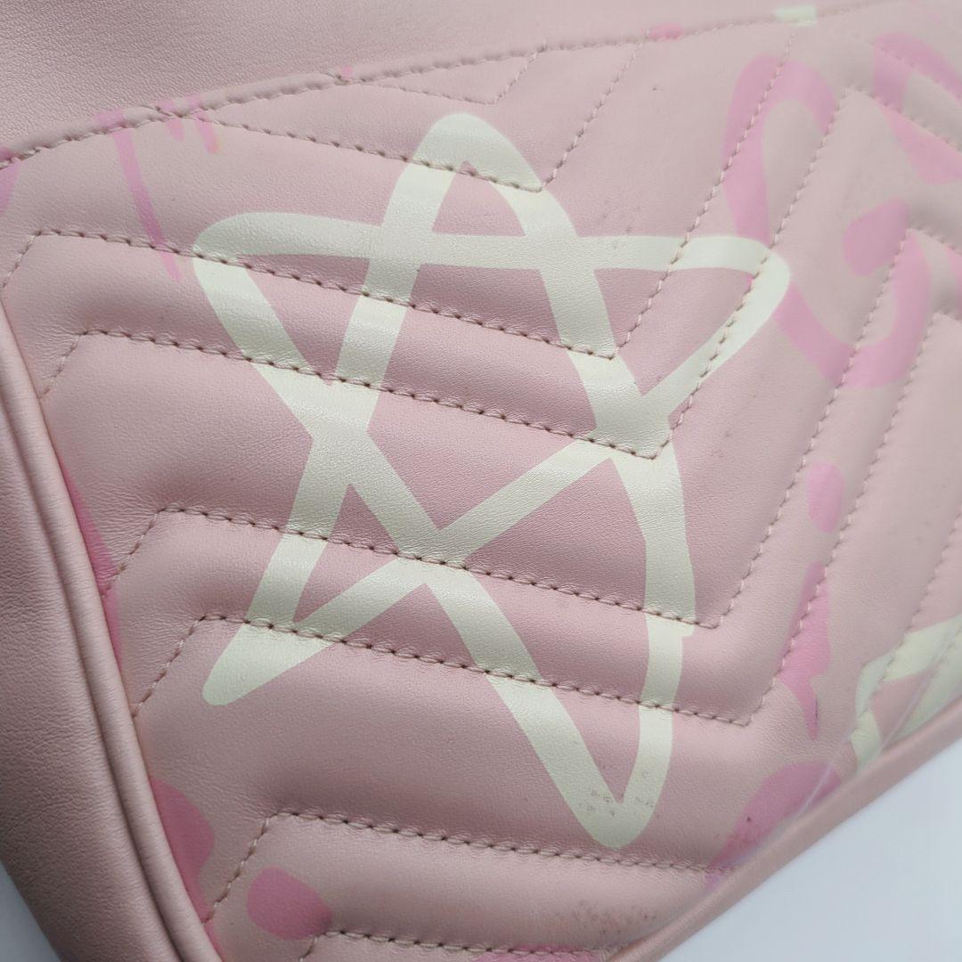 【入手困難・美品】グッチ☆チェーンショルダー ゴースト GGマーモント レザー