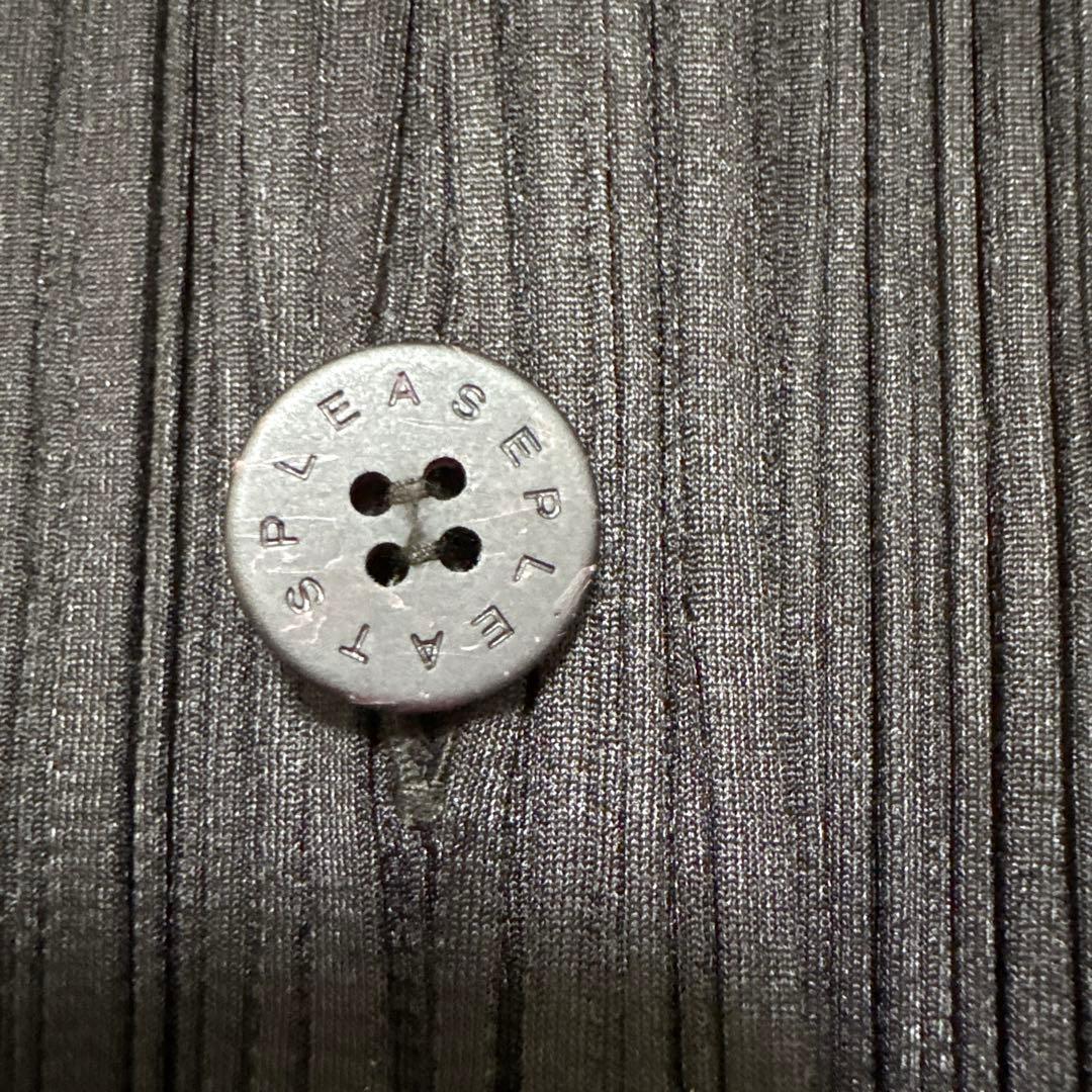 【プリーツプリーズ】ダークブラウンプリーツジャケット風シャツ