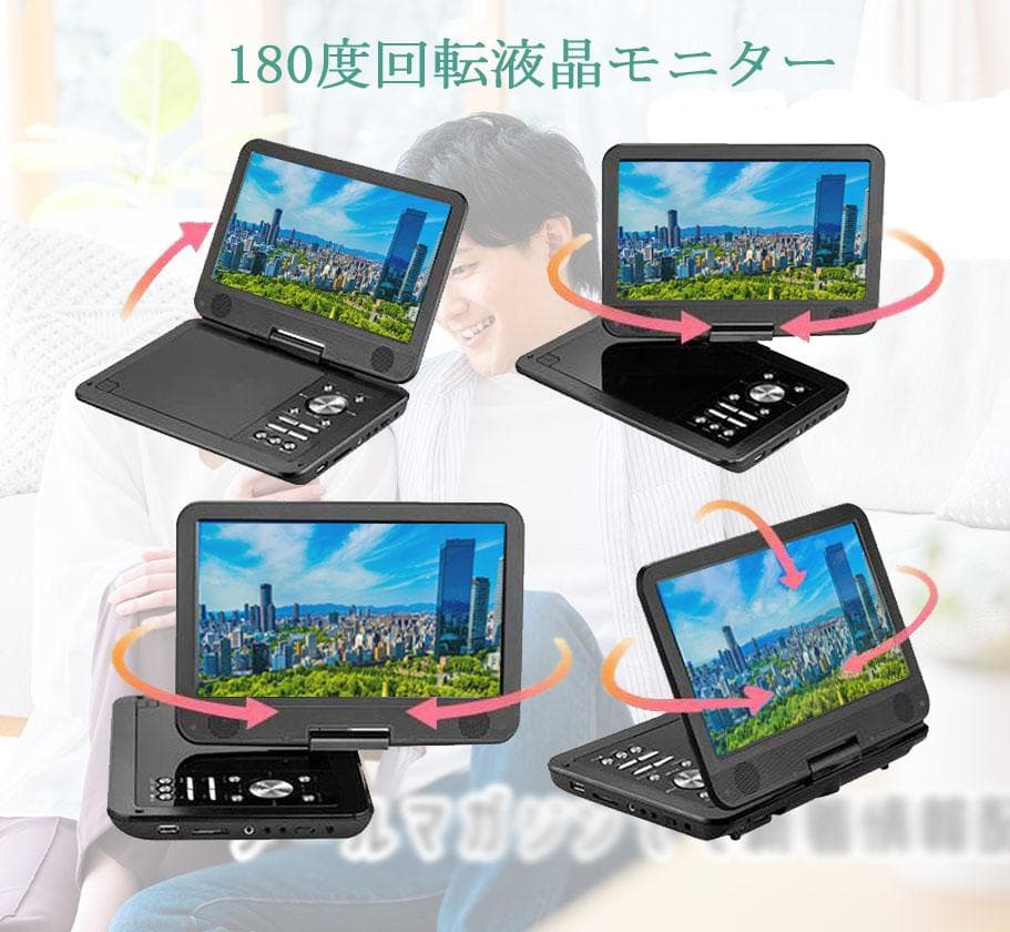 INTENAVI 12.6型 DVDポータブル CPRM対応 リージョンフリー