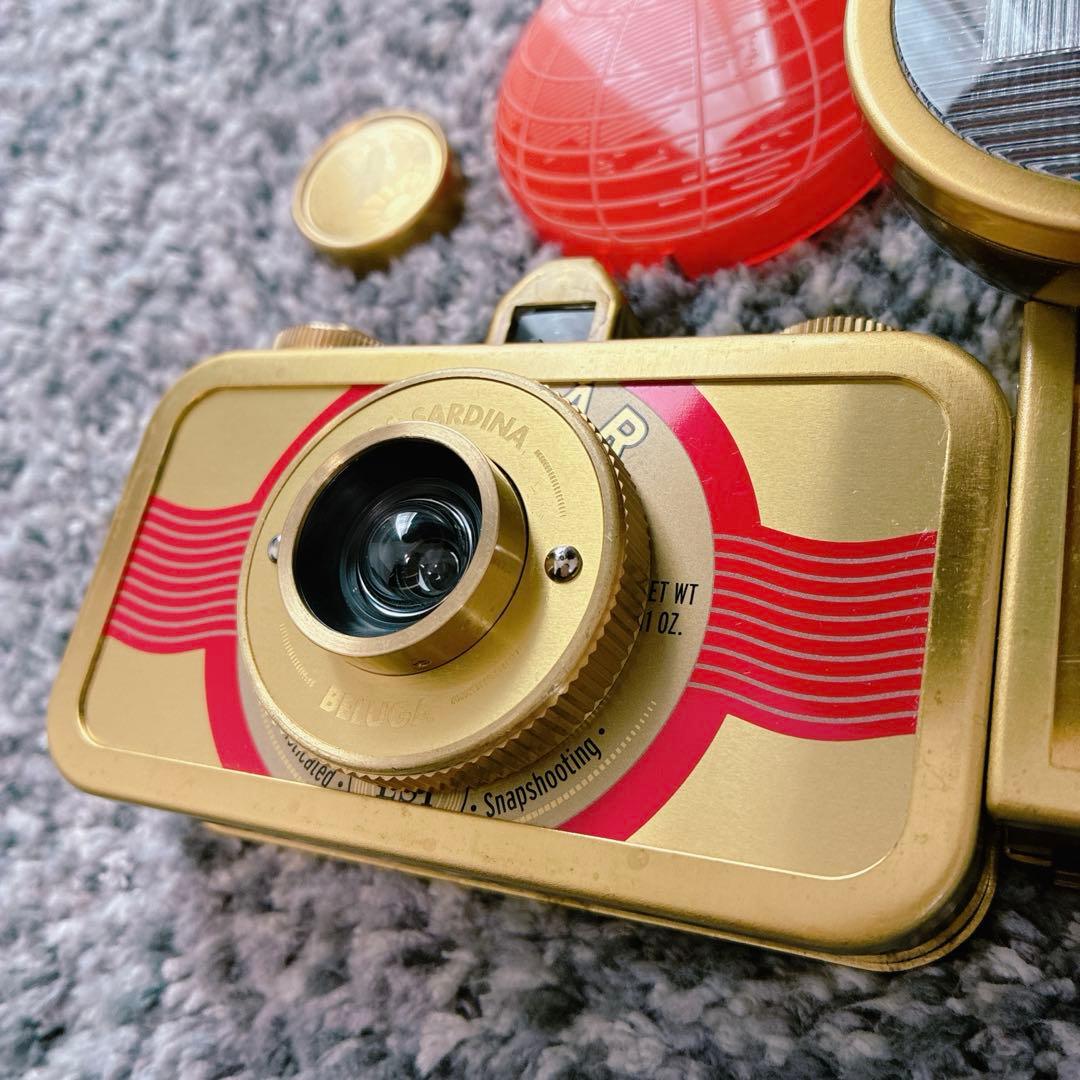 ロモグラフィー　ベルーガ　オイルサーディン缶 メタル　真鍮製　35mmカメラ