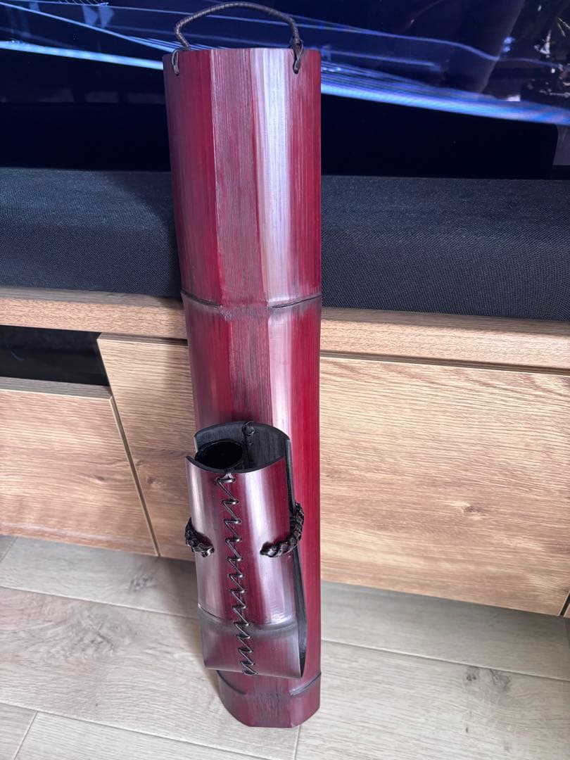 伊藤賢一郎作　花入　竹