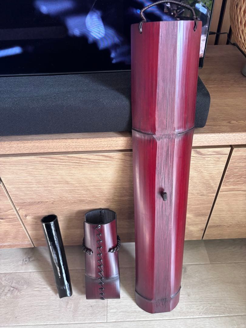 伊藤賢一郎作　花入　竹