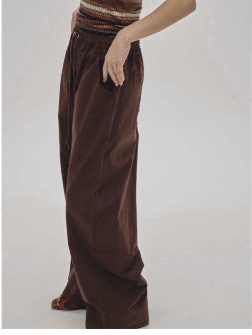 【新品】todayful easy chino pants 36 バーガンディ