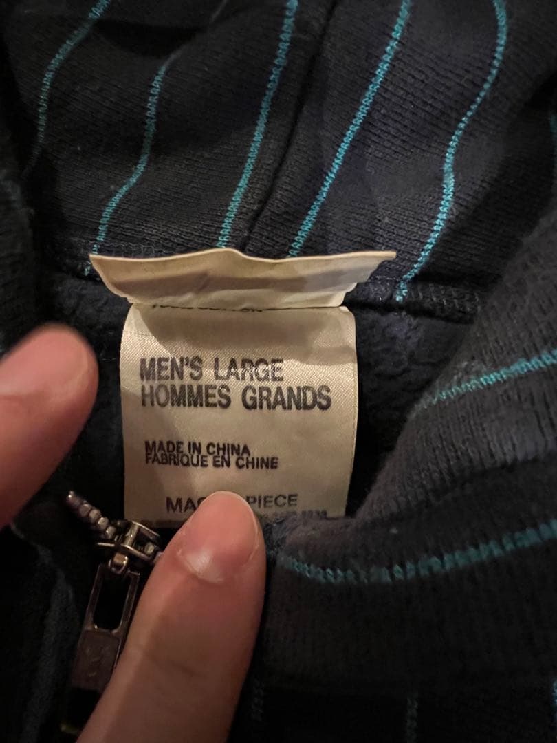 Masterpiece ストライプ セットアップ　パーカーL スウェットM