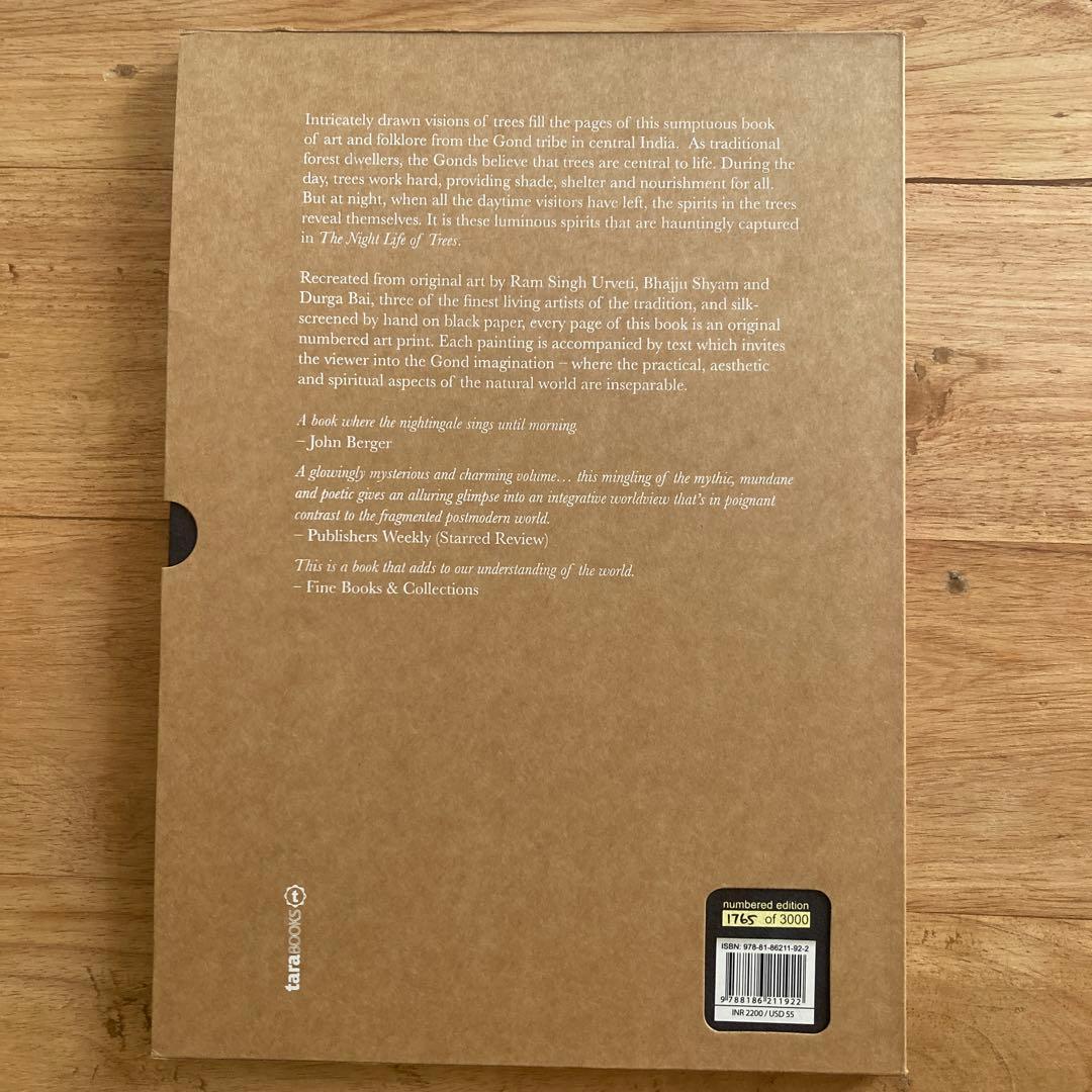 タラブックス 英語版 ハンドメイド 夜の木 インド 新品 絵本 アート 版画