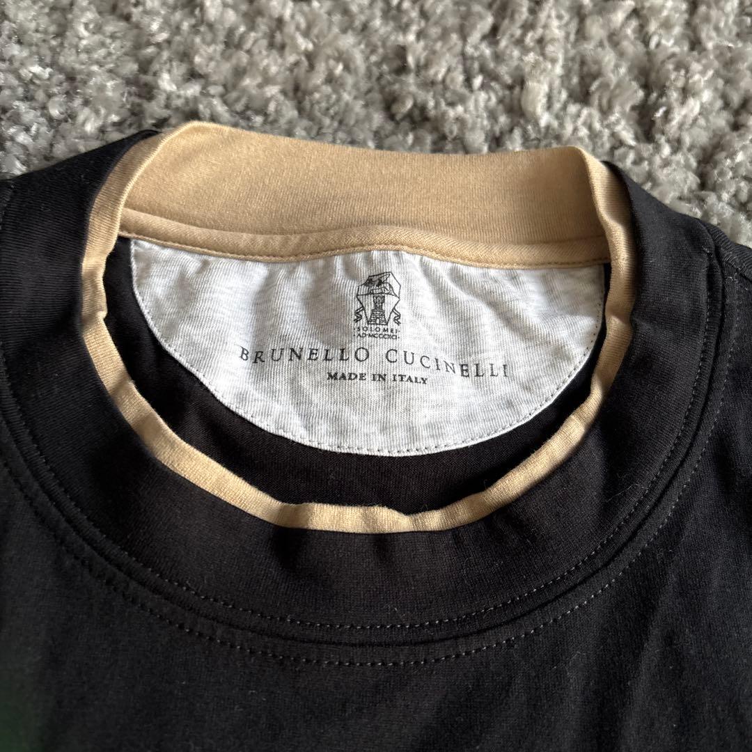 【美品】BRUNELLO CUCINELLI ブルネロクチネリ　黒 Tシャツ