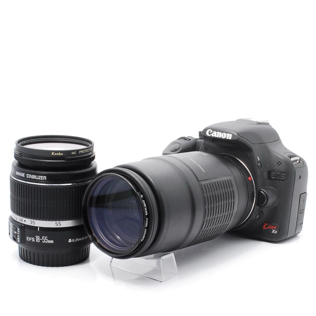 Canon Kiss X3 手ブレ補正ダブルレンズ✨初心者安心