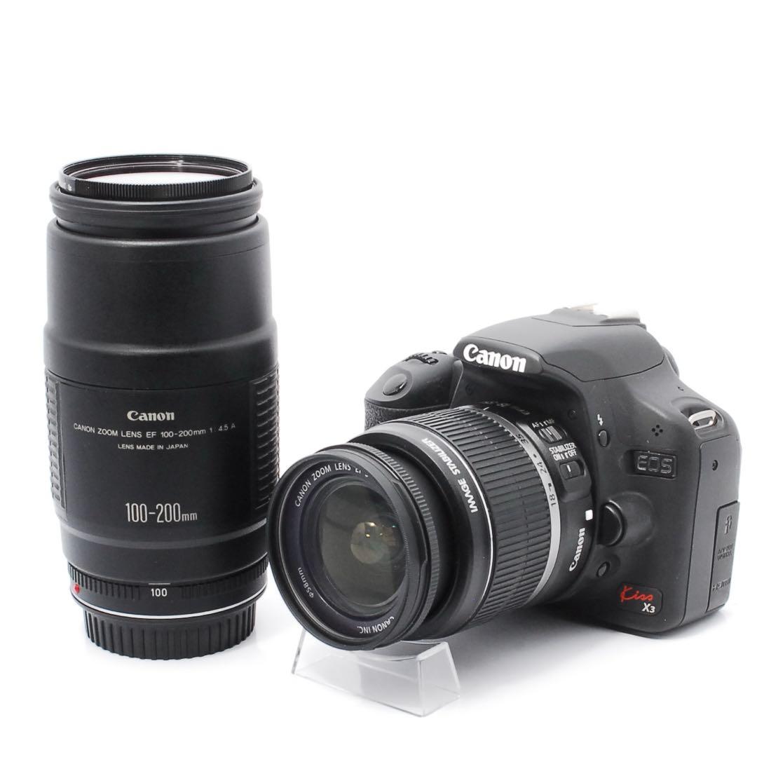 Canon Kiss X3 手ブレ補正ダブルレンズ✨初心者安心