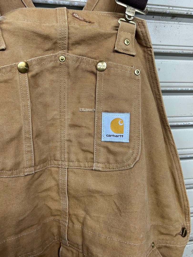 Carhartt オーバーオール ベージュ　50インチ