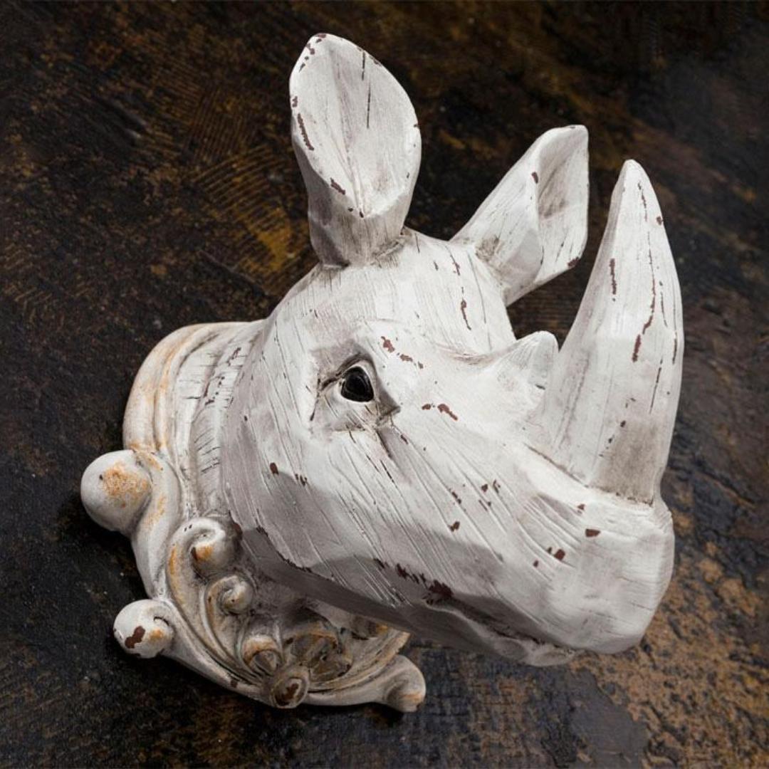 サイ 壁掛けオブジェ 飾り 置物 オブジェ インテリア L20