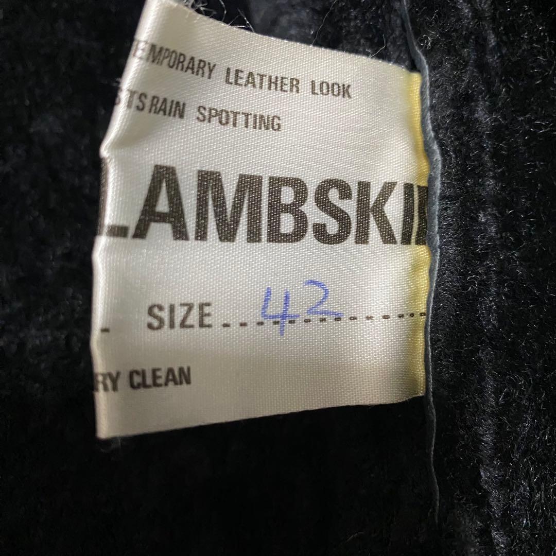 交渉中gco34 フーディーラムレザームートンダッフルコート　フード取外し可能