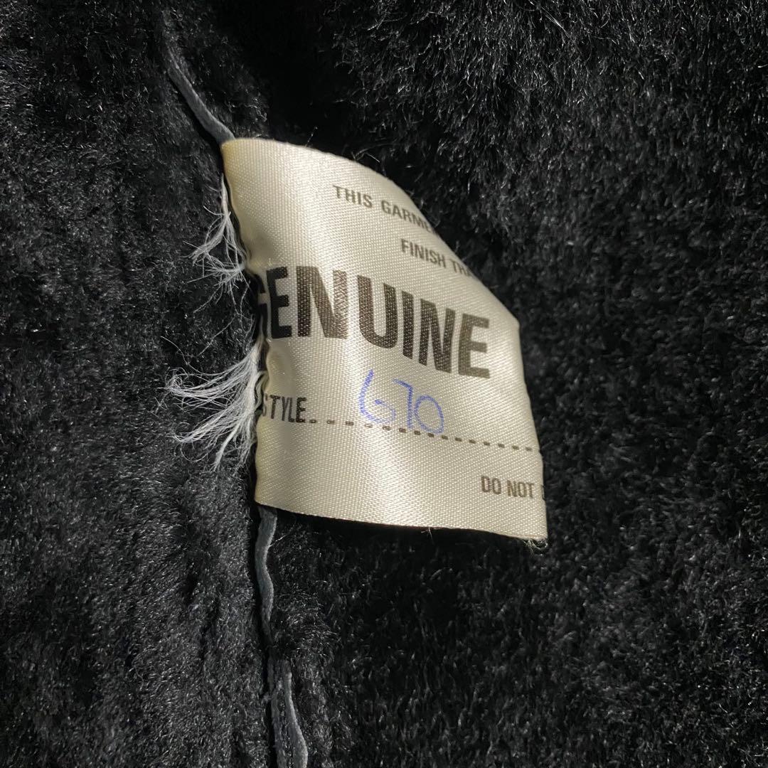 交渉中gco34 フーディーラムレザームートンダッフルコート　フード取外し可能