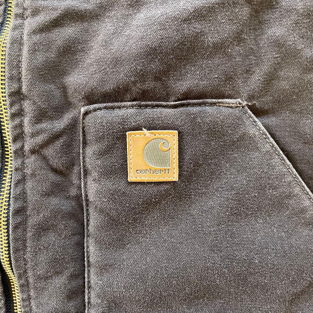 CARHATT ダックベスト V02 DKB Lサイズ★ブラウン★デッドストック