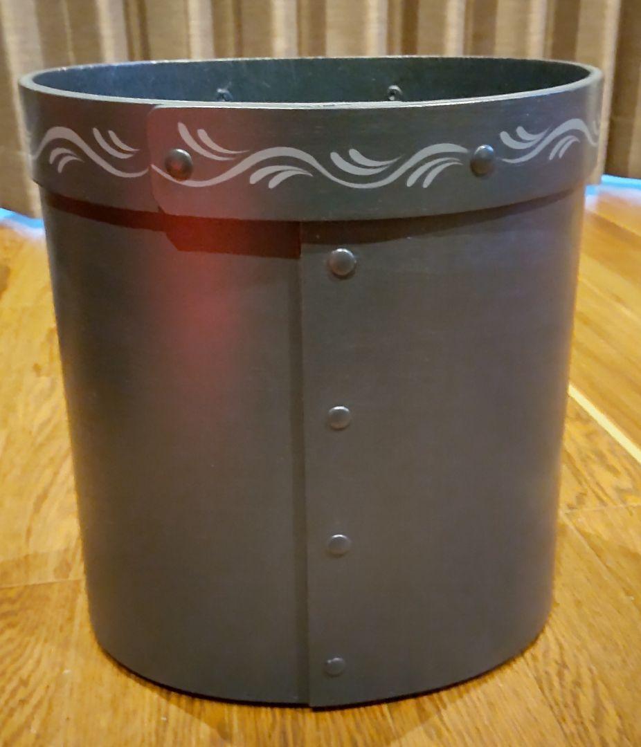 ウィリアムモリス トールペイント 手描き ハンドペイント ごみ箱 鳥 ダスト