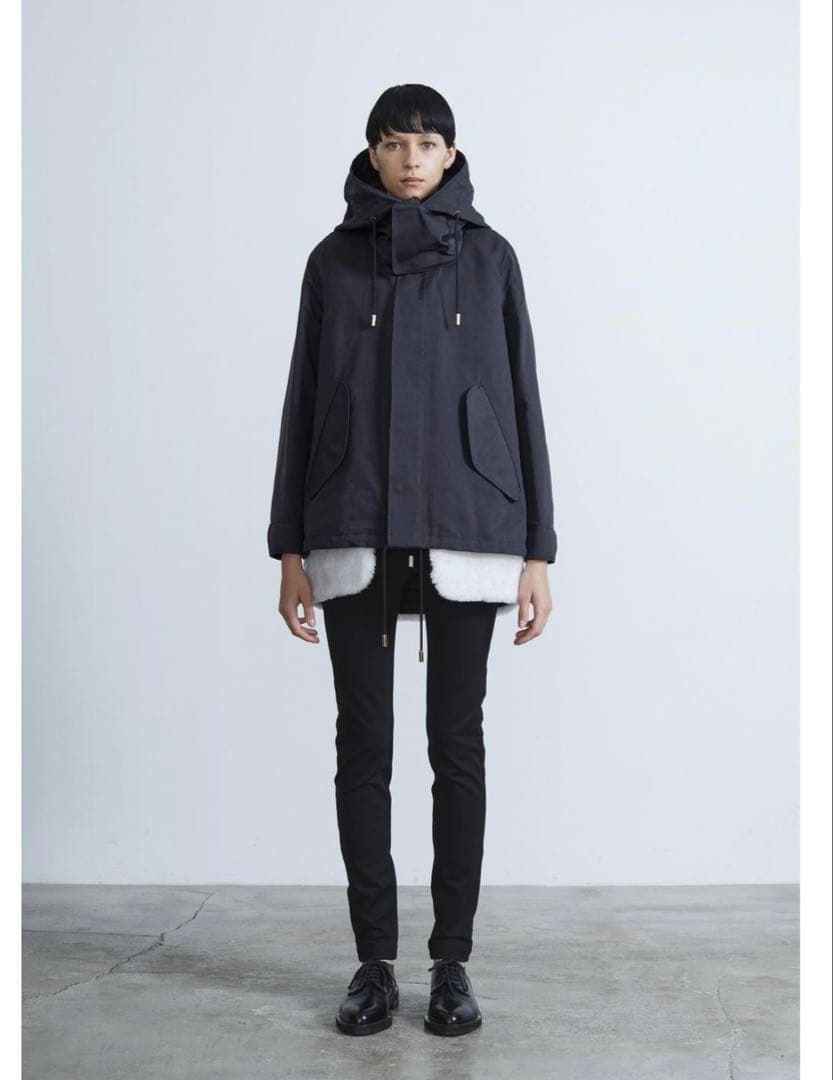 THE RERACS ライナー付きモッズコート ファーベスト ブラック 3WAY