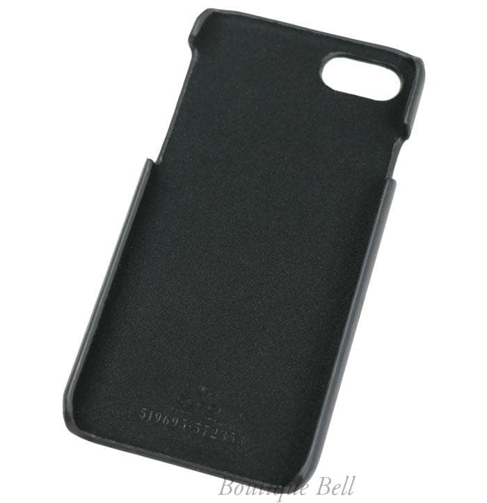 【グッチ】GUCCY スターフレーム iPhone7/8/SEケース Black