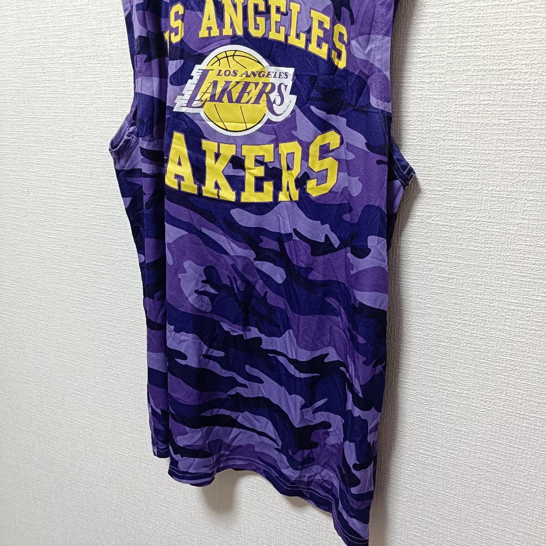 ❤NBA公認 レイカーズ レブロン・ジェームズ 6番 迷彩 タンクトップ 【S】