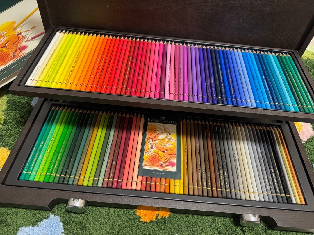 FABER-CASTELL ポリクロモス　木箱 120色　水彩色鉛筆セット
