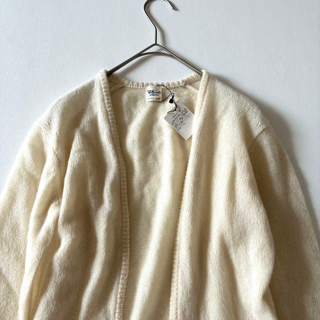 未使用タグ付✨Ron Herman　長袖カーディガン　ピュアカシミヤ100%　白