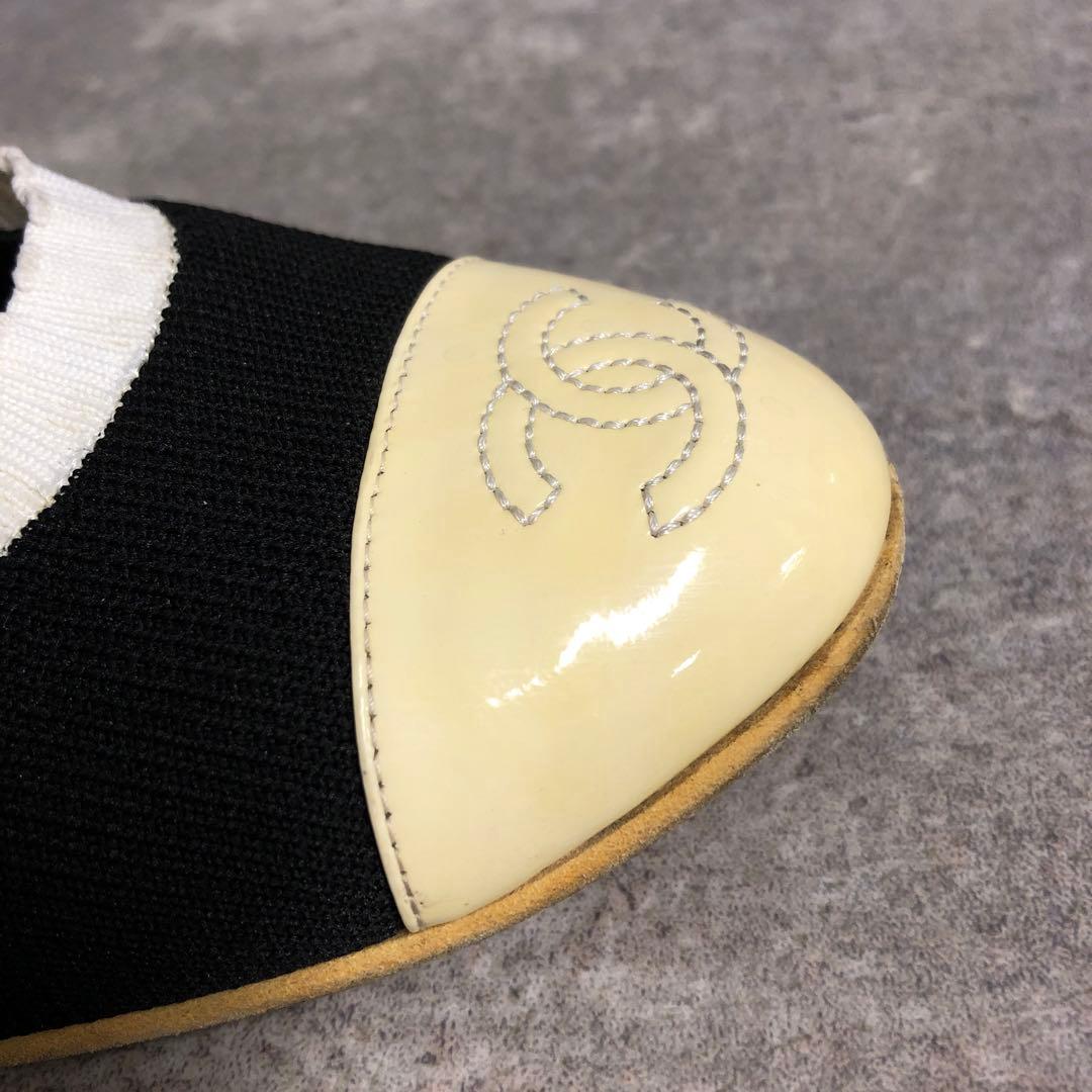 ■ CHANEL シャネル パンプス バレエシューズ G34350 ココマーク
